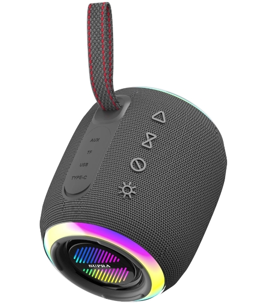 Колонка портативная Supra BTS-515 черный 20W 1.0 BT/3.5Jack/USB 10м 2400mAh