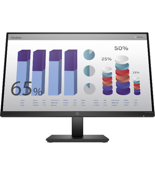 Монитор 23.8' HP P24q G4 IPS 2560x1440, 60 Гц, 5 мс, 16:9, 250 кд/м2, 1xHDMI, 1xVGA, черный.