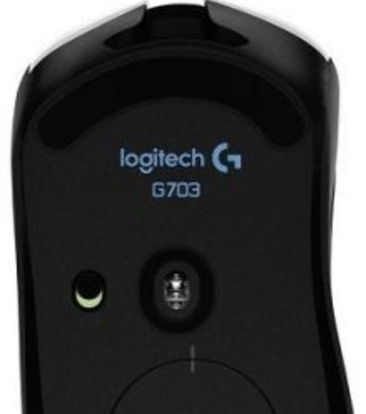 Мышь игровая Logitech G703 Lightspeed черная, сенсор 100-25600dpi (Hero25K), беспроводная 2.4GHz + USB 1,8м, 5 программируемых кнопок + колесо прокрутки, RGB-подсветка, под правую руку