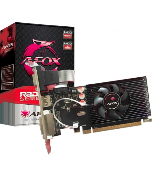 Видеокарта AFOX R5 230 2Gb DDR3 64Bit, LP Single Fan AFR5230-2048D3L5