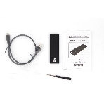 Внешний корпус AgeStar M.2 USB 3.0 NGFF (B-key) AgeStar 3UBNF5C алюминий, черный/серебристый, фото2