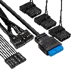 Компьютерный корпус Miditower ExeGate EVO-8227-NPX500 (ATX, БП 500NPX с вент. 12см, 2*USB+1*USB 3.0+HD Audio, черный, 3 вент. RGb, закаленное стекло), фото6