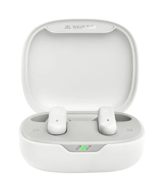 Наушники TWS JBL Wave Flex белый, вкладыши, Bluetooth, быстрая зарядка, до 8 ч