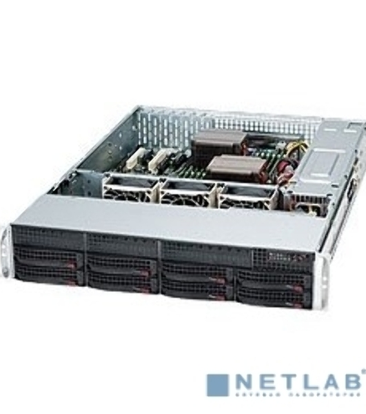 Корпус SUPERMICRO CSE-825TQC-R1K03LPB 8x 3.5' Hot-swap SAS3/ SATA Drive Bays & 2x Fixed 3.5' Drive Bays, 1000W Redundant PWS, SAS3(12 Gbps) HDD support