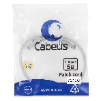 Шнур коммутационный Cabeus, Cat.5e, неэкр., U/UTP, RJ45/RJ45, PVC, AWG24, 0.5м, серый, фото 1