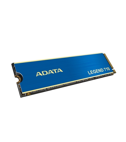 Накопитель SSD ADATA LEGEND 710, 256Gb, PCIe 3.0 x4, M.2 2280, NVMe, R/W 2100/1000, с радиатором