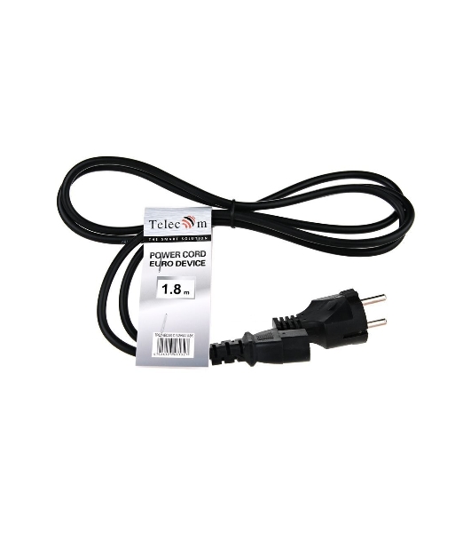 Кабель компьютер - розетка 1,5 м 220V (Европейский стандарт) VCOM/TELECOM