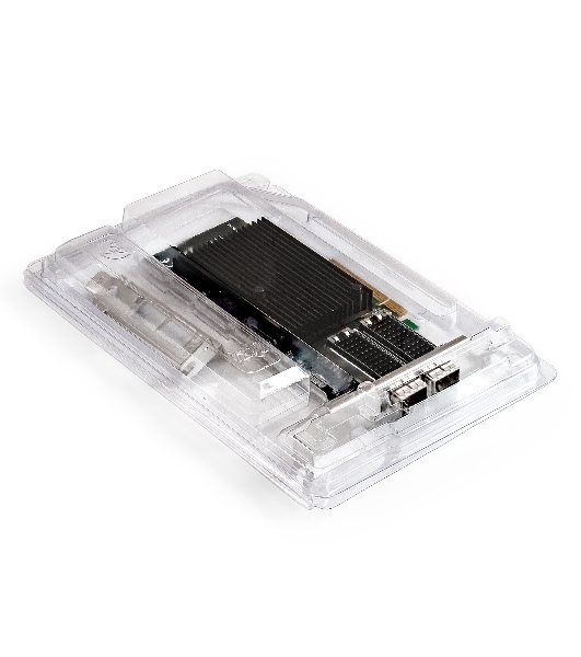 Сетевой адаптер ExeGate EXE-X710-2SFP+ (PCI-E x8 v.3, порты 2x SFP+, Dual 10Gb/s, Server NIC Chipset Intel FTXL710)