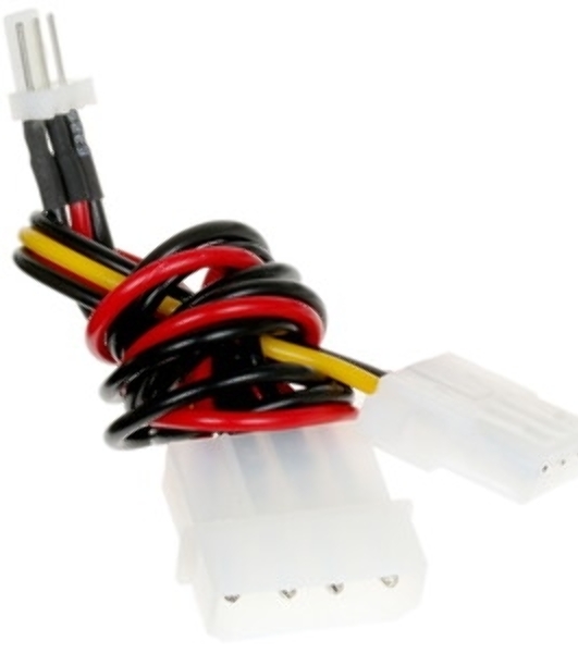 Кабель питания Cablexpert CC-PSU-5, для вентилятора 12V, molex -> molex + 2pin, 15 см