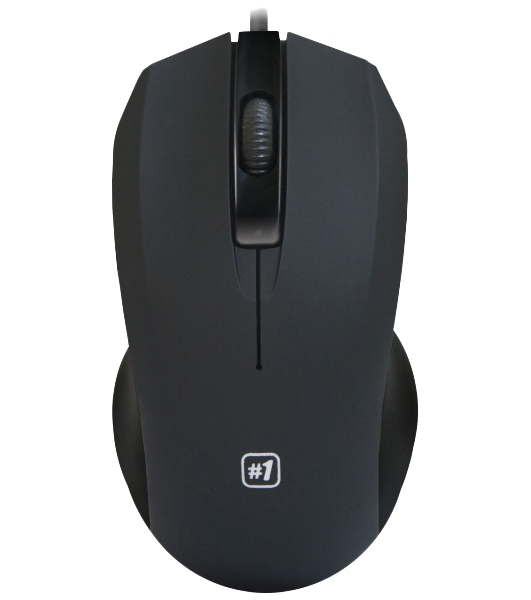 Мышь проводная Defender MM-310 черный, 1000 dpi, USB, кнопки - 3
