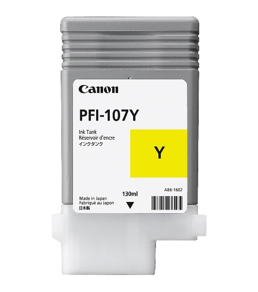 Картридж струйный Canon PFI-107Y (6708B001) желтый (130 мл) для Canon iP F680/685/780/785