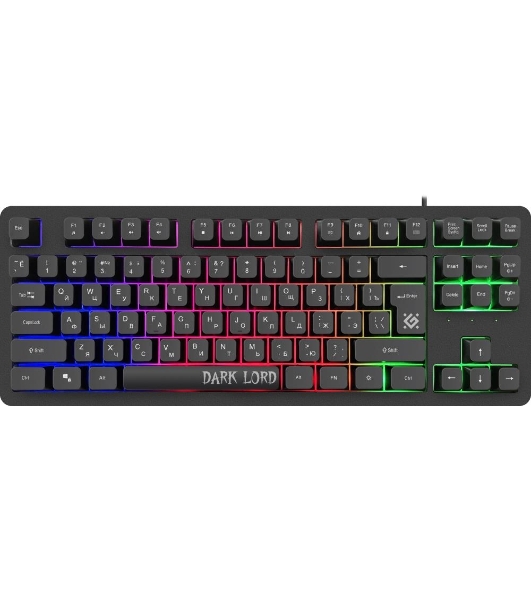 Клавиатура проводная Defender Dark Lord GK-580, USB, черный