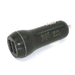 Автомобильное зарядное устройство AMPERIN CCB-2USB USB 1 DC 5V/2.1A USB 2 5V/1A Черный, фото 1