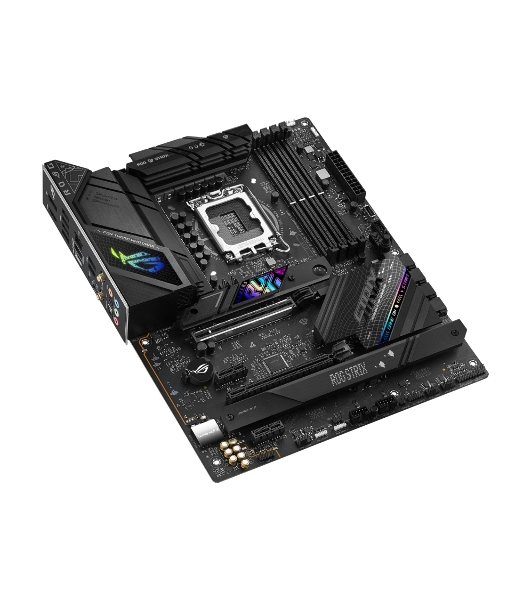 Материнская плата ASUS ROG STRIX B760-F GAMING WIFI, LGA 1700, Intel B760, 4xDDR5, 4xSATA, 3xM.2, 1xPCI-E 5.0 x16, 1xPCI-E 3.0 x4, 1xHDMI, 1xDP, 1x 2.5Gb LAN, 1xUSB-A 3.2 Gen 2, 6xUSB-A 3.2 Gen 1, 1xUSB-C 3.2 Gen 2x2, 5x3.5 мм, 7.1, Standard-ATX