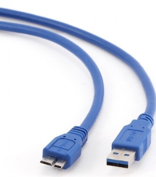 Кабель Gembird/Cablexpert USB 3.0 Pro, AM/microBM 9P, 30 см, экран, синий, пакет