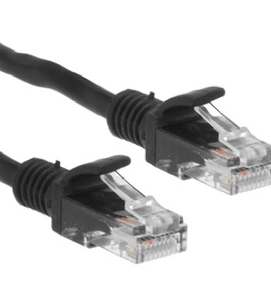 Патч-корд медный UTP Cablexpert PP10-0.25M/BK cat.5e, 0.25м, литой, многожильный, черный