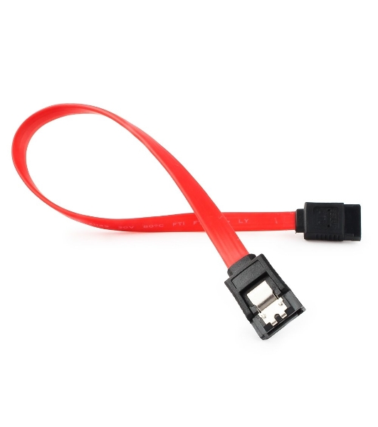 Кабель интерфейсный SATAIII Cablexpert CC-SATAM-DATA-0.3M, 30 см, 7pin/7pin, защелка, пакет