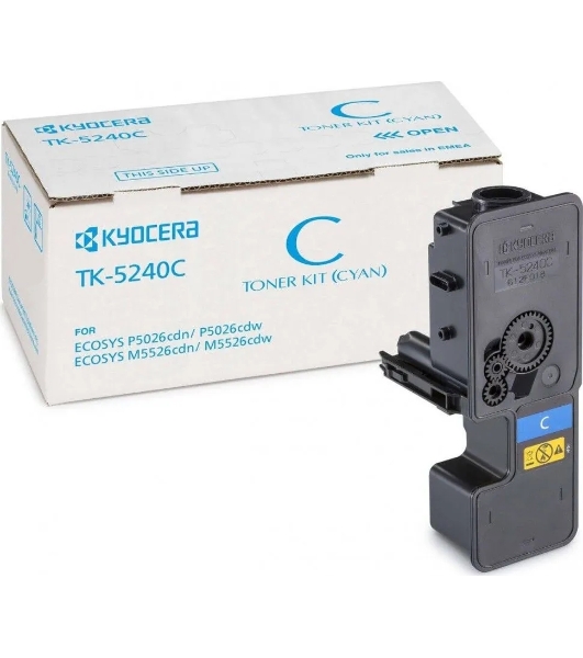 Картридж лазерный Kyocera TK-5240C (1T02R7CNL0) голубой для P5026cdn/cdw, M5526cdn/cdw 3000 стр.