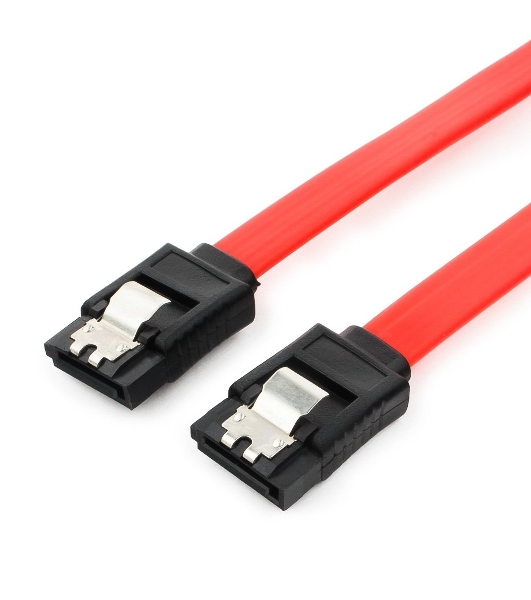 Кабель интерфейсный SATAIII Cablexpert CC-SATAM-DATA-0.3M, 30 см, 7pin/7pin, защелка, пакет