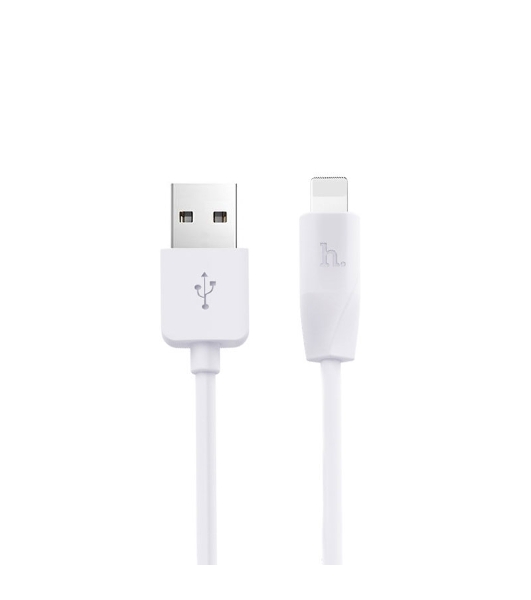 Кабель USB 2.0 hoco X1, AM/Lightning, белый, 2м