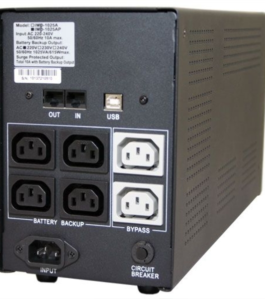 Источник бесперебойного питания Powercom Imperial IMP-1500AP 900Вт 1500ВА черный