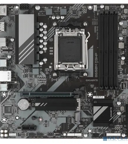 Материнская плата Gigabyte B650M D3HP, AM5, AMD B650, 4xDDR5, 4xSATA, 2xM.2, 1xPCI-E 4.0 x16, 1xPCI-E x1, 1xHDMI, 2xDP, 1x 2.5Gb LAN, 3xUSB-A 3.2 Gen 1, 2xUSB-A 2.0, 1xUSB-C 3.2 Gen 1, 3x3.5 мм, 7.1, Micro-ATX
