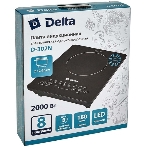 Плита настольная электрическая DELTA D-302N черный, 2 кВт, индукция, конфорки - 1, стеклокерамика, сенсор, фото5