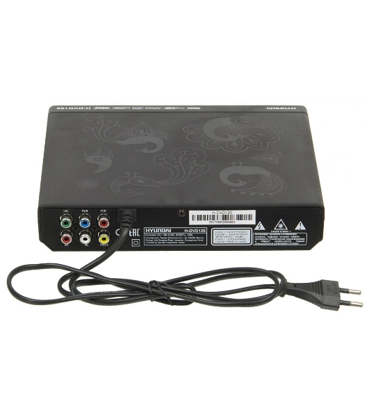 Плеер DVD Hyundai H-DVD120 черный ПДУ