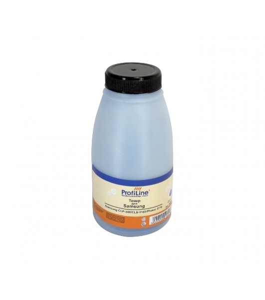 Тонер ProfiLine для принтеров Samsung CLP-300/CLX-3160/Phaser 6010/6110/6120/WC 6000/6015 cyan 45 гр Фасовка РФ