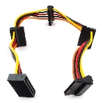 Кабель Cablexpert Кабеля питания SATA, 4x15pin(M)/15pin(F), 40 см (CC-SATAMF-03), фото 1