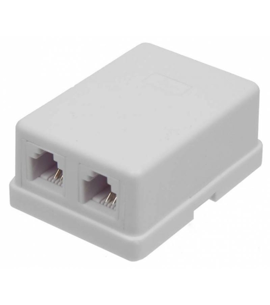 Модуль TWT (TWT-SA2-WH) Настенная коробка 2 порт. для Keystone