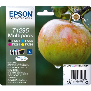 Набор картриджей Epson C13T12954012 черный/голубой/пурпурный/желтый