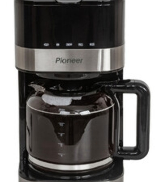 Кофеварка капельная Pioneer CM052D серебристый/черный, исп. кофе - молотый, 1.5 л, 900 Вт