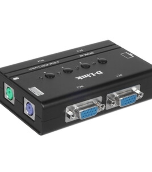 Переключатель KVM D-link DKVM-4K/B3A 4-портовый KVM-переключатель с портами VGA и PS/2