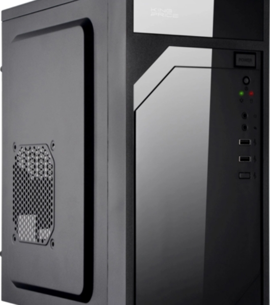 Компьютерный корпус KingPrice KPCC-MN208 черный без БП mATX 1x80мм 2x120мм 2xUSB 2.0 audio