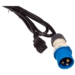 Шнур питания LANMASTER C19-I309 Male, 3х2.5, 220В, 16А, черный, 2.5 м., фото 1