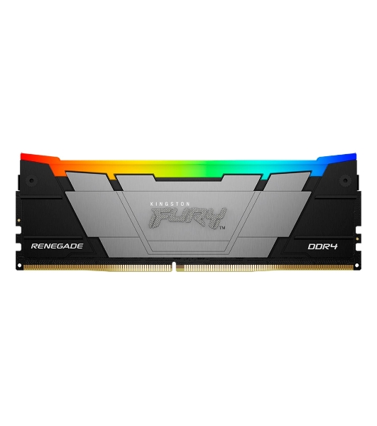 Оперативная память Kingston Fury Renegade, DDR4, 16Gb (2x8GB), 4600MHz, CL19, DIMM, с радиатором, RGB, черный/серебристый