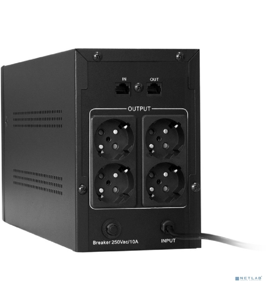 Источник бесперебойного питания ExeGate SpecialPro Smart LLB-2200.LCD.AVR.EURO.RJ 2200VA/1300W, LCD, AVR, 4 евророзетки, RJ45/11, черный