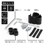Настольная подставка ExeGate EDM1-3210-11D (для одного монитора 15'-32', VESA 75x75, 100x100, макс. нагрузка 10 кг, наклон -45°/+45°, поворот -45°/+45°, регулировка по высоте, черный), фото17