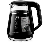 Электрочайник BRAYER BR6105 черный, 1.0 л, 1100 Вт, скрытый нагревательный элемент, поддержание температуры, фото13