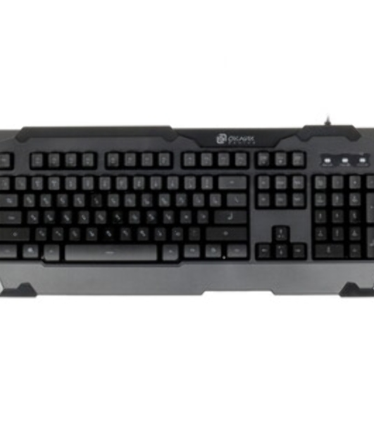 Клавиатура Oklick 731G проводная, USB Type-A, серый/белый