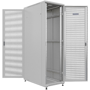 Шкаф серверный NTSS Премиум (NTSS-R22U60100PD/PD) напольный 22U 600x1000мм пер.дв.перфор. задн.дв.перфор. 900кг серый IP20 сталь