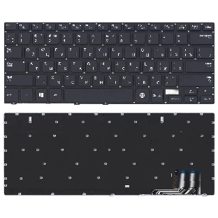Клавиатура для ноутбука Samsung NP730U3E NP740U3E черная с подсветкой