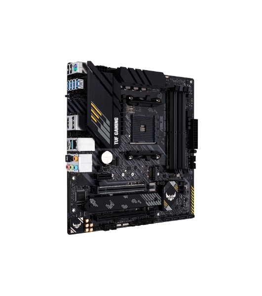 Материнская плата ASUS TUF GAMING B550M-PLUS, AM4, AMD B550, 4xDDR4, 4xSATA, 2xM.2, 1xPCIe 4.0 x16, 1xPCIe 3.0 x16, 1xPCIe x1, 1xHDMI, 1xDP, 1x 2.5Gb LAN, 4xUSB-A 3.2 Gen 1, 1xUSB-A 3.2 Gen 2, 2xUSB-A 2.0, 1xUSB-C 3.2 Gen 2, 5x3.5 мм, 7.1, mATX