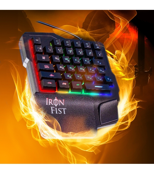 Цифровой блок Oklick 701G IRON FIST проводная, USB Type-A, чёрный