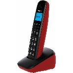 Телефон беспроводной (DECT) Panasonic KX-TGb610RUR, Монохромный, АОН, черный/красный, фото7