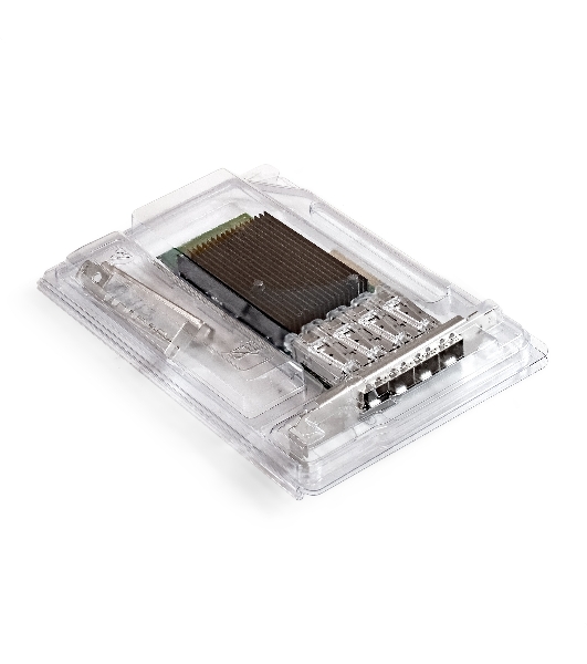 Сетевой адаптер ExeGate EXE-X710-4SFP+ (PCI-E x8 v.3, порты 4x SFP+, Quad 10Gb/s, Server NIC Chipset Intel FTXL710)