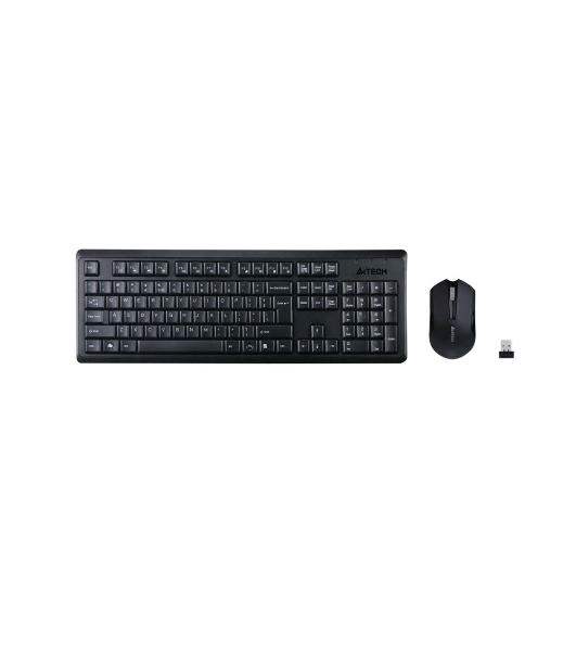 Комплект клавиатура+мышь A4Tech 4200N беспроводной, USB, 1000 DPI, чёрный
