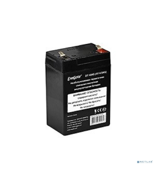 Батарея для ИБП ExeGate DT 4045 (4V 4.5Ah), клеммы F1