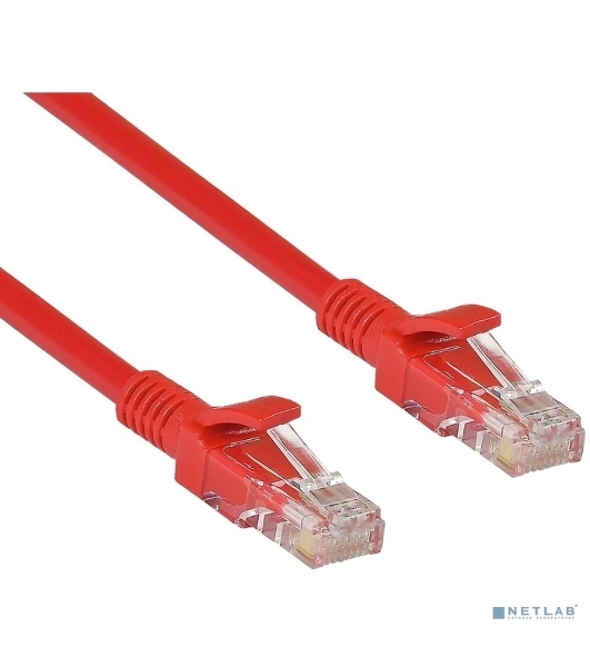 Патч-корд UTP cat.5e, 3м ExeGate красный